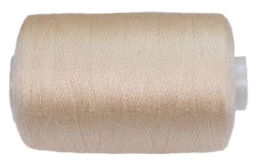 Polyester sewing thread in cream 1000 m 1093,61 yard 40/2